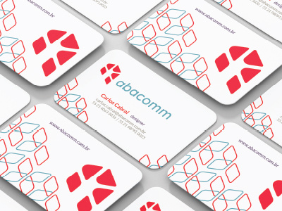 Abacomm - logo design and visual identity business card icon logo design texture visual identity
