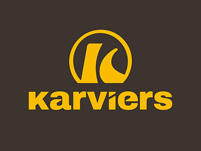 Karviers branding cars logo design redesign