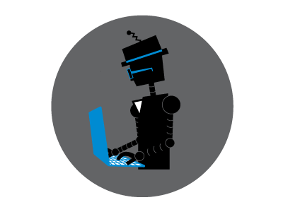 Developer Robot developer icon illustration robot