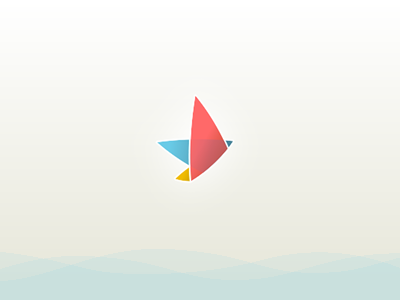 Logo for openmind.media bird logo minimal origami