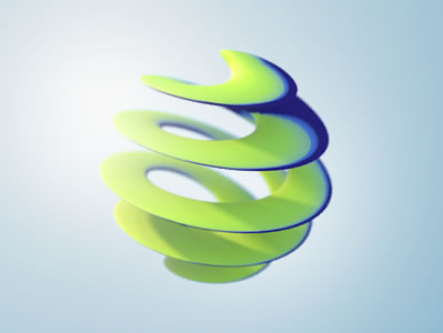 undefined object 3d abstract c4d dof green icon lighting logo modern nice sphere spiral