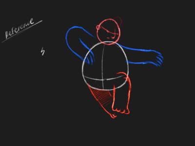 Dancing Dude Rough animation ballet character frame by frame rough sketch wip