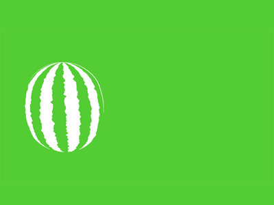 Natsu! - Watermelon animation gif green loop looping motiongraphics summer watermelon