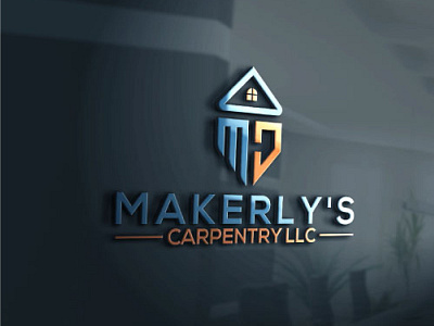 MC Initial Real Estate Building Logo Design