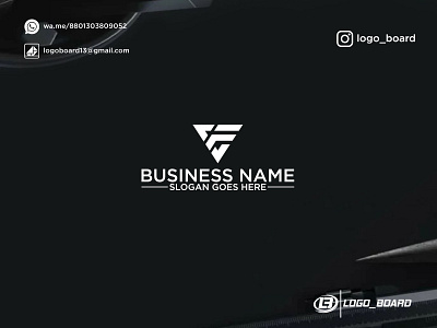 Initial VF or FV Monogram Business Logo Design