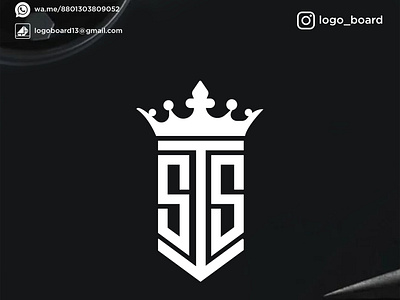 Crown Logo | SS Monogram Logo Design