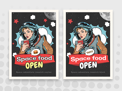 POP ART POSTER | the 80s | Space | Graphic design flat design graphic design illustration inspiration popart poster space vector vintage