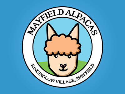 Mayfield Alpacas alpaca animals branding illustration logo orlando sheffield