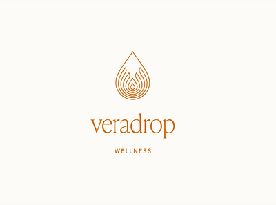 veradrop logo branding design flat illustration