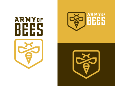 Army of Bees 2 army bee logo revision