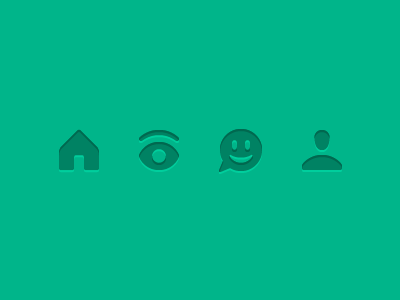 You Eye activity buttons explore home icons profile ui