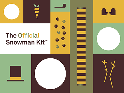 The Offical Snowman Kit™ contest parson brown rebound snowflake snowman