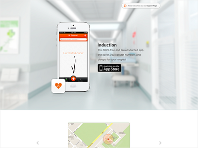 Induction Website Redesign app appstore ios iphone map ui website