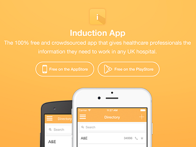Induction App - Website app app website hospital induction ios medical