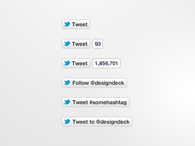 New Twitter Buttons by Jamie Peak on Dribbble