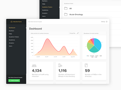 Induction Kuma app healthcare ui web app