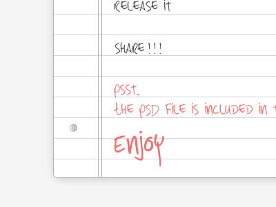 Note Paper note paper paper psd ui