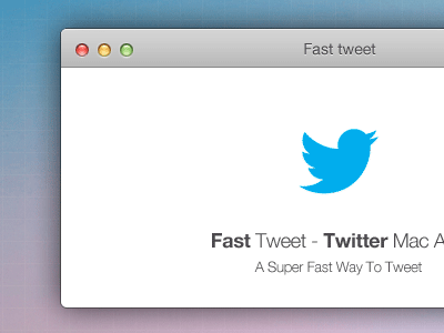 Fast Tweet Rebound animated gui mac app tweet twitter twitter app ui