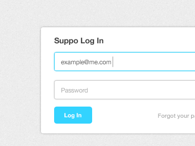 Suppo Log In Form form log in form login form text field ui