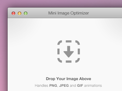 Mac App - Mini Image Optimizer app mac app ui