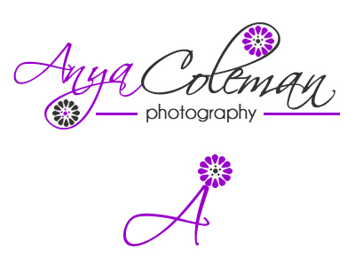 Anya Coleman Photography Logo Set feminine logo