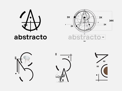 abstracto brand architect architecture bauhaus branding fibonacci fluid kandinsky logo logotype photography
