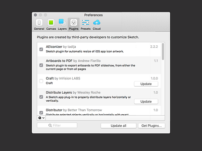 Sketch - Update Plugins Concept concept plugins sketchapp