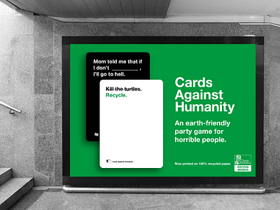 Cards For Humanity (Spec Campaign) advertising art direction campaign graphic design mockup out of home