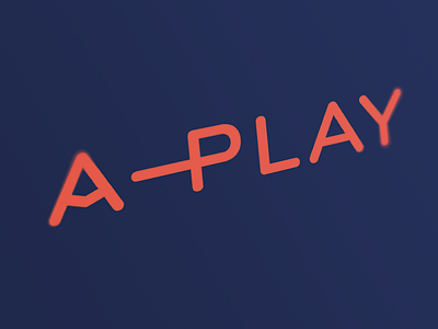 A-Play Logotype branding logo logotype typography visual identity