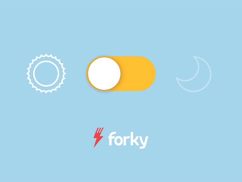Forky by Night animation eating food forky together