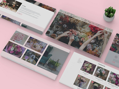 LA Mia Arte - Flower shop redesign design figma flower shop photoshop redesign ui uiux ux web web site