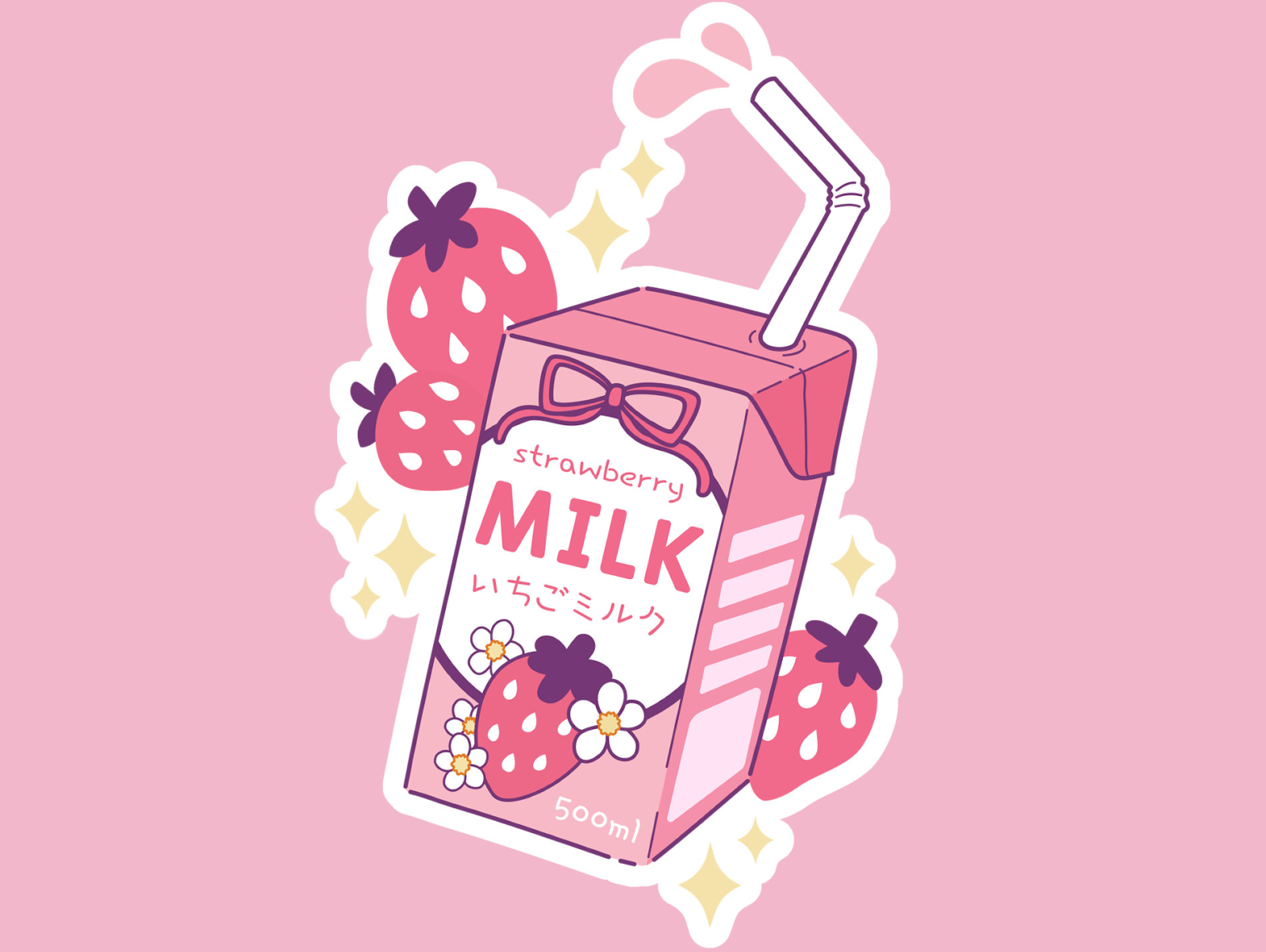 Summer Fruit Strawberry Milk Background Wallpaper Image For Free Download   Pngtree