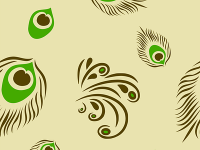 traces of peacock animal brown feather green inkscape nature nature art peacock repeat pattern seamless pattern vector vector art