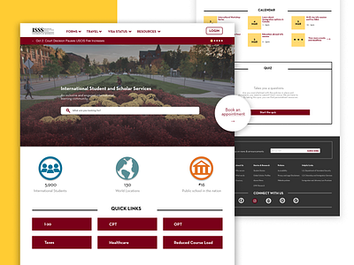 International Student & Scholar Services - Homepage Redesign