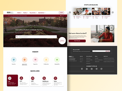 International Office Homepage design homepage international ui ux web