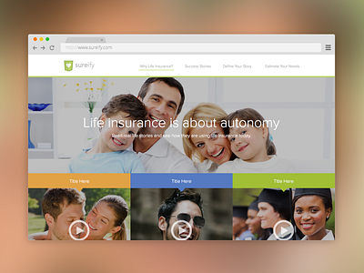 Sureify Website Redesign v2 design experience insurance redesign responsive web website