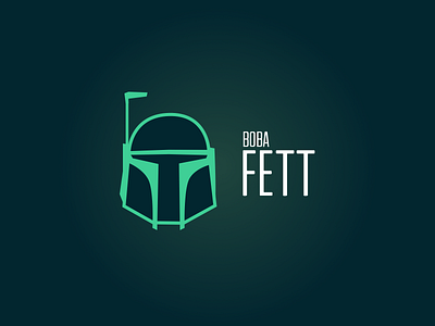 Boba Fett boba fett design green icon illustration logo sketch space star wars typography