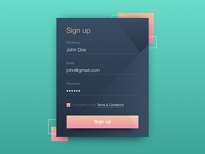 Daily UI 001 - Sign Up