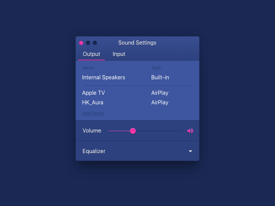 Daily UI 007 - Settings app apple daily design interface mac settings sound ui
