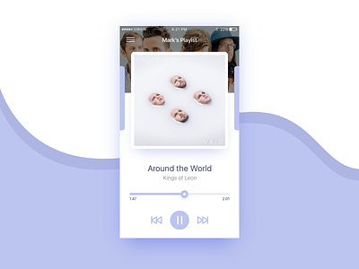Daily UI 009 - Music Player app daily design interface ios iphone music player ui