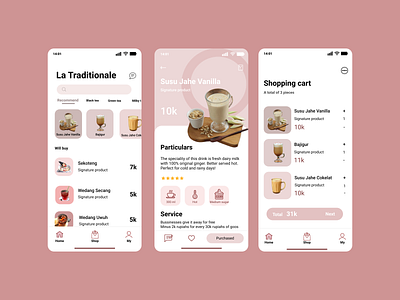 TASK I: Cafe App UI Design