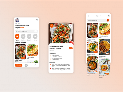 Recipe App UI Design