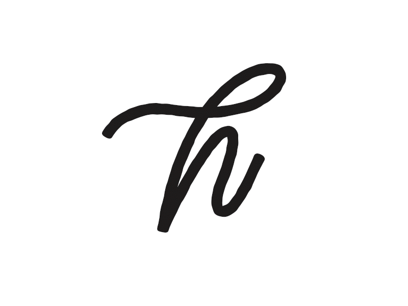 Holly Crabtree Photography - Logo h hand lettering handlettering logo monoline photography script