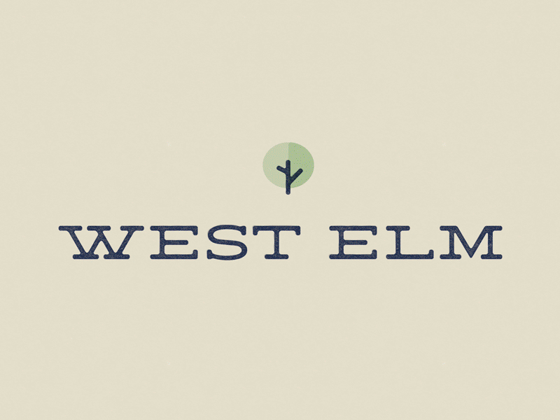 West Elm - Faux Rebrand branding logo logotype modern wordmark