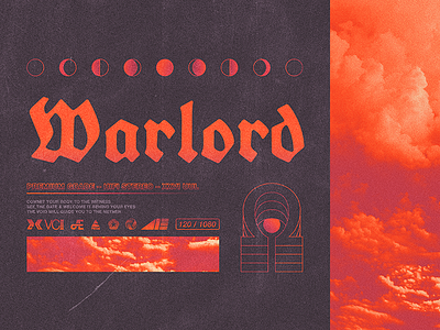 Warlord Single Final Cover album album art cover dubstep electronic music mystery mystic occult omega texture unknown