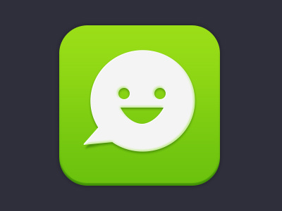 EasyPost Icon app bubble chat icon iphone smile