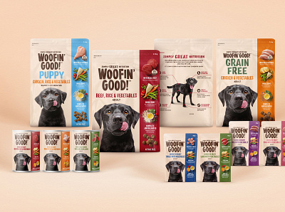 Hulsbosch - Woofin' Good! packaging design branding design illustration logo typography