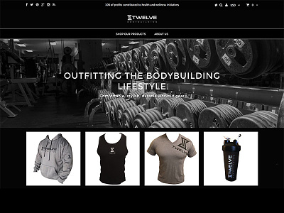 8Twelve Bodybuilding bodybuilding design ecommerce shopify sports webdesign webpage website