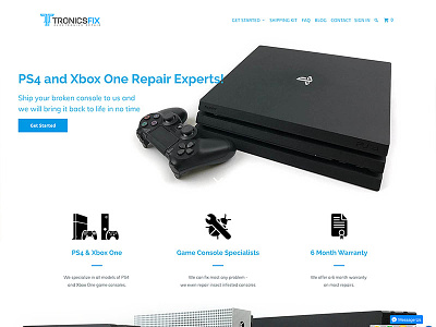 TronicsFix design ecommerce electronics shopify webdesign website