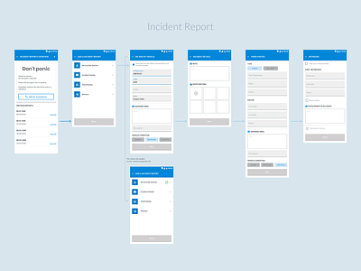 Incident report feature app design incident report localz mobile app mobile app design ui ui design ux